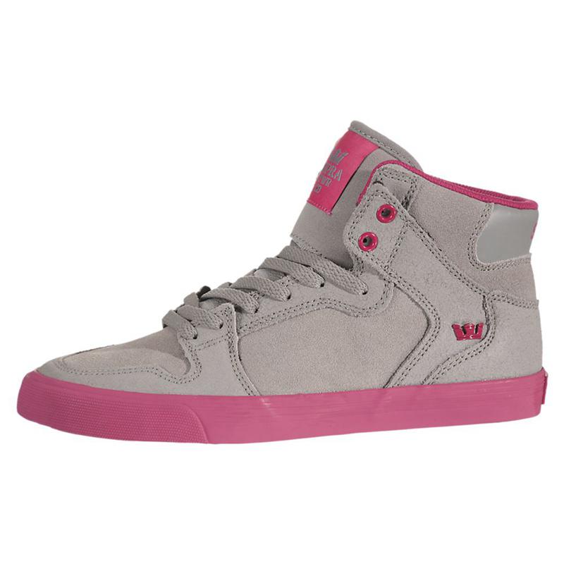 Zapatillas Altas Supra Argentina Mujer - VAIDER Gris Rosas (PNLCO-3874)